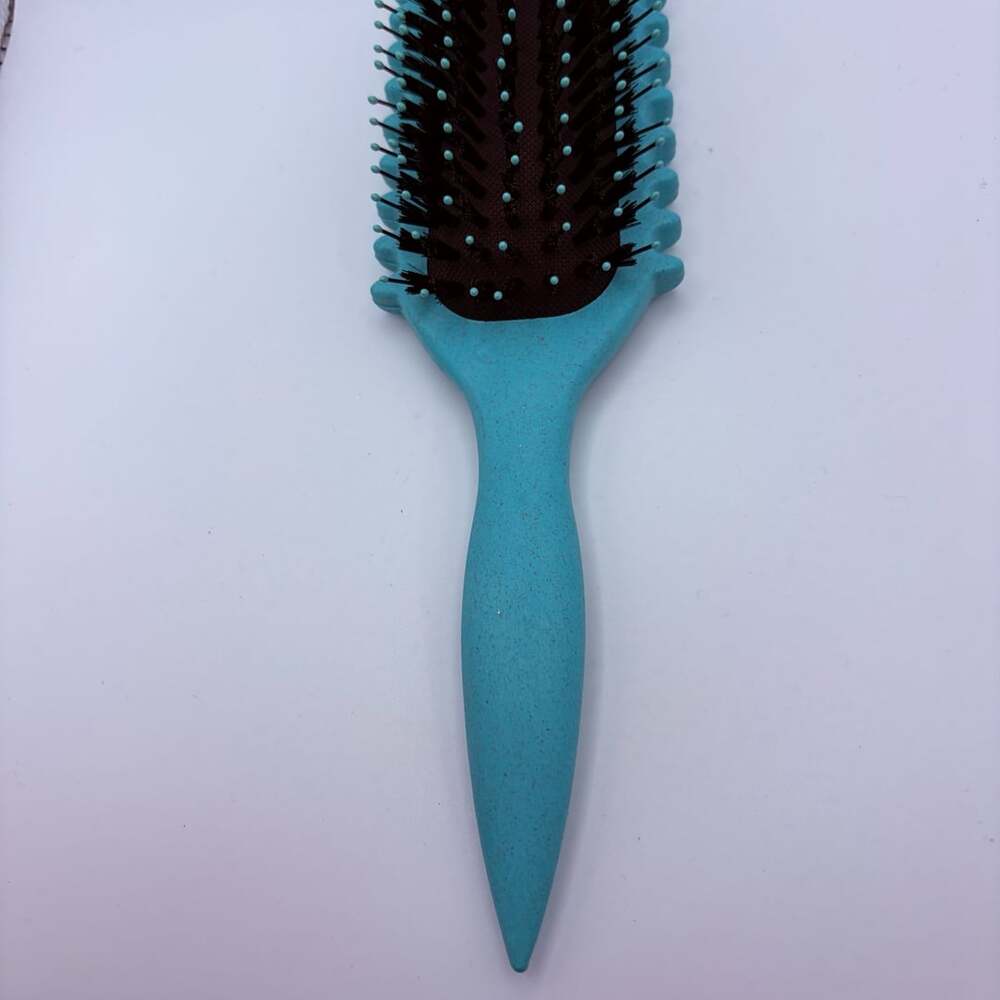 New Curly Hair Styling Brush Detangling Define Curls Green Paddle Brush